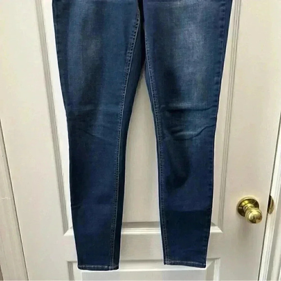 One 5 One Skinny Jeans Mid Rise Dark Blue Denim Size 4 - Picture 8 of 16